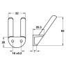 Folding Double Coat Hook Folding Double Coat Hook