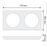 Berker Integro FLOW Design Double Frames Berker Integro FLOW Design Double Frames