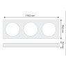 Berker Integro PURE Design Triple Frames Berker Integro PURE Design Triple Frames