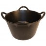 Black Rubber 4 Handled Bucket