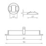 Baldacci Nickel Concealed Pull Handle with catch Baldacci Nickel Concealed Pull Handle with catch