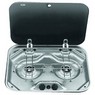 Dometic/SMEV PI8022 Two burner hob with glass lid & ignition - Temporarily Out of Stock
