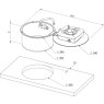 CAN LC1701 Round Foldy One Burner Hob/Sink Combi CAN LC1701 Round Foldy One Burner Hob/Sink Combi