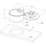 CAN  CAN LC1701 Round Foldy One Burner Hob/Sink Combi
