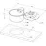 CAN LC1701 Round Foldy One Burner Hob/Sink Combi