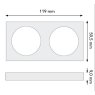 Berker Integro PURE Design Double Frames Berker Integro PURE Design Double Frames