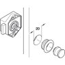 Push Button Lock 15 mm  - Brown Lock Push Button Lock 15 mm  - Brown Lock