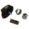 Push Button Lock 22 mm - Brown Lock Push Button Lock 22 mm - Brown Lock
