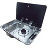 CAN FL1323/FL1324 One Burner Hob/Sink Combi - Single Lid