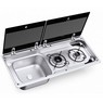 Dometic MO9722 Sink & Two Burner Hob Combi - Twin Lid - Due in March 2022