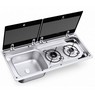 Dometic MO9722 Sink/2 Burner Hob PIEZO Ignition